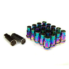 Godspeed Type 4 50mm Lug Nuts 20 pcs. Set M12 X 1.5 Neo Chrome