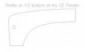 GT Fender Base Profile (DXF and SVG)