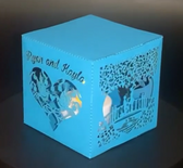 Paper Candlelit Box Table Decoration  (FREE Downloadable File)