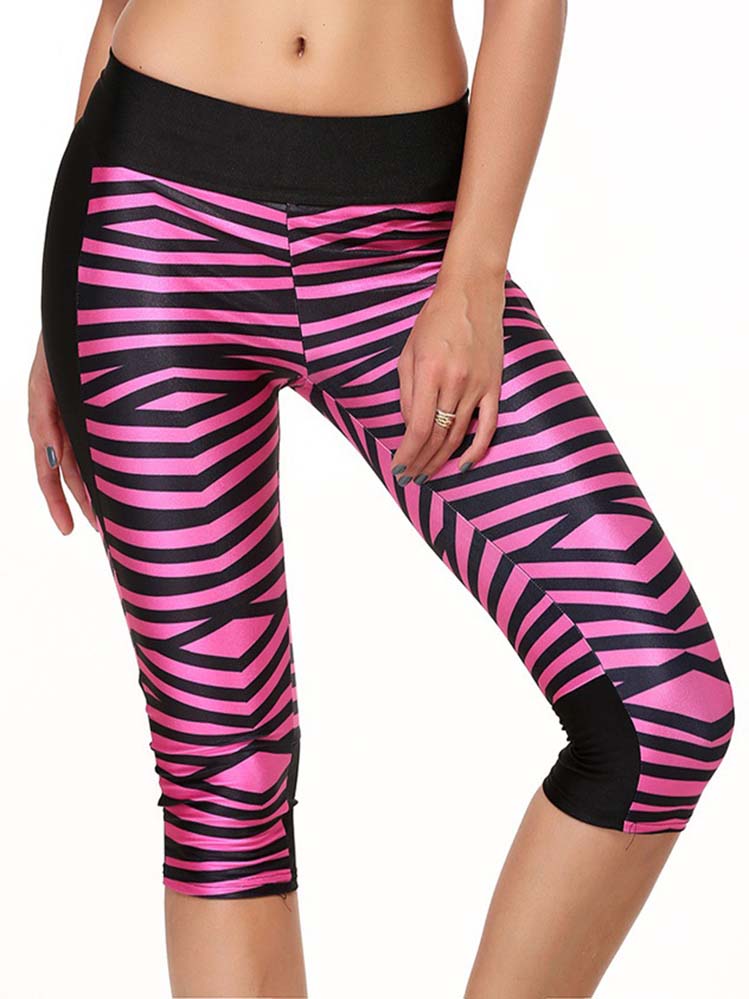 Capri Leggings With Beautiful Zebra Print Design