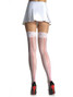 Sexy Thigh Highs With Loveheart Print Seam And Lace Top And Are Stretchable