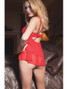 Seductive Babydoll Lingerie With Layered Design Equipped With Hook And Eye Back Closure And Decorative Satin Bow