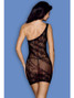 Sexy Chemise Lingerie Body Stocking With One Shoulder Design Equipped With G String