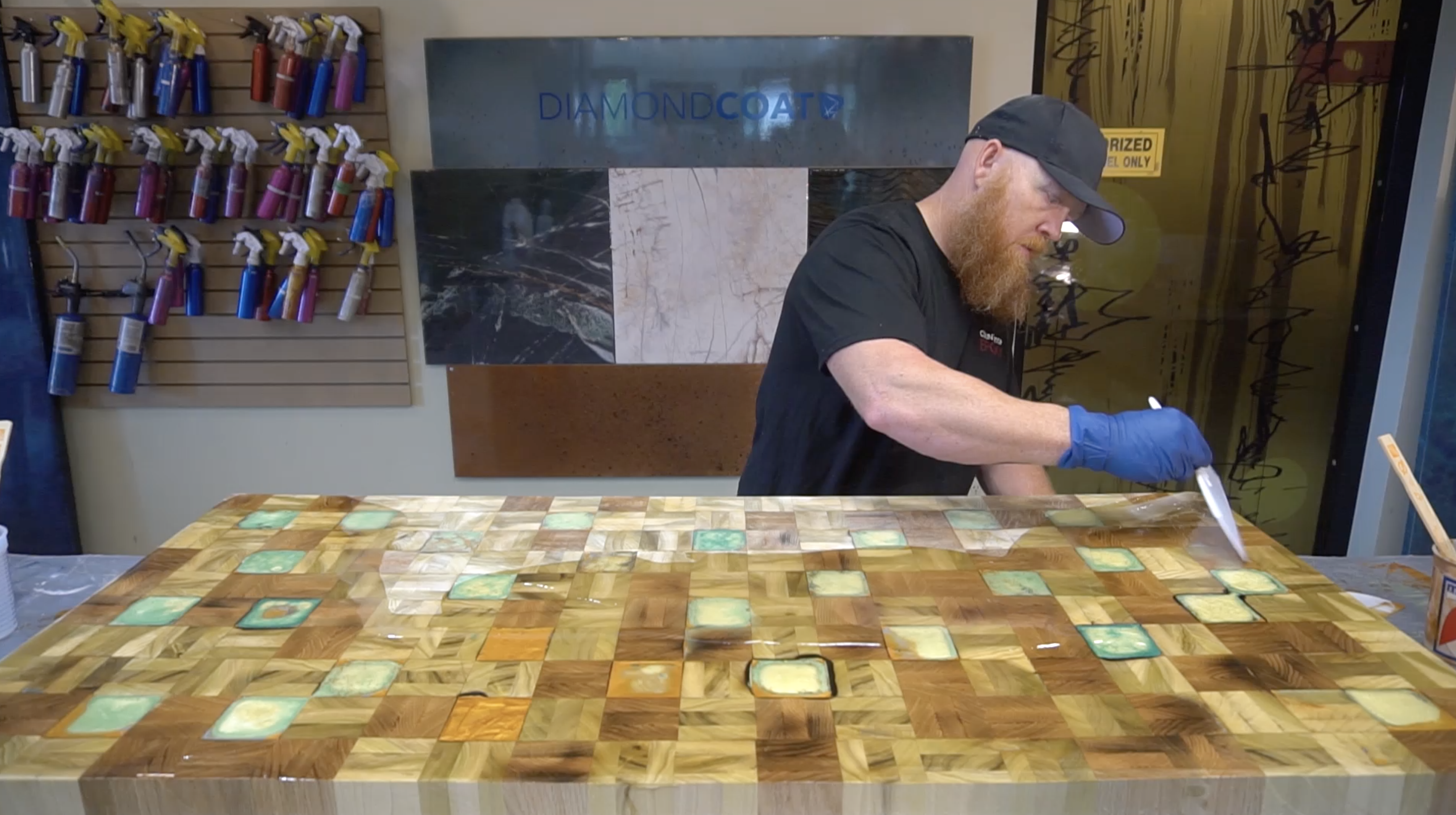 How to Create a Butcher Block Countertop with an Epoxy Coating