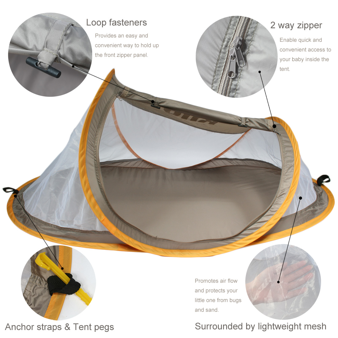 kilofly baby beach tent