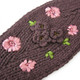 kilofly Crochet 3D Rose Winter Knit Headband, with Faux Pearl Flower Hair Band