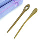 kilofly Oriental Handcraft Carved Wooden Hair Sticks Set of 2, with Gift Box