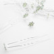 kilofly Rhinestone Flower Hair Pins Set of 20 + Hair Styling Bun Maker Tools