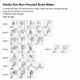 kilofly Rhinestone Flower Hair Pins Set of 10 + Hair Styling Bun Maker Tools