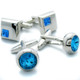 kilofly Cufflinks Combo [Set of 2 pairs], with Velvet Gift Box