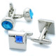 kilofly Cufflinks Combo [Set of 2 pairs], with Velvet Gift Box