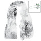 kilofly Floral Scarf, with Crystal Rhinestone Cat Brooch Pin - Blossoms Whisper