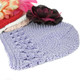 KF Baby Soft Crochet Beanie Hat with Flower Clip, Set of 4 (4 Hats + 4 Clips)