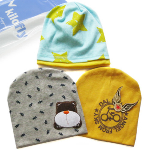 KF Baby Beanie Hat [Set of 3], for Boys
