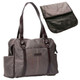KF Baby SwaNk Diaper Bag, Brown, with Changing Pad and kilofly Mini Gift-for-You Card
