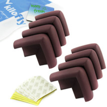KF Baby Table Corner Guard, Brown, 8pc, with kilofly Refrigerator Magnet