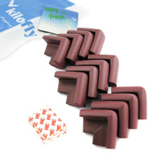 KF Baby Table Corner Guard, Brown, 12pc, with kilofly Refrigerator Magnet