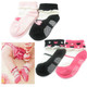 KF Baby Non-Skid Baby Girl Socks, 4 pairs