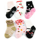 KF Baby Non-Skid Baby Girl Socks, 6 pairs