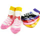 KF Baby Non-Skid Baby Girl Shoe Socks, 6 pairs, for 12 - 24 Months