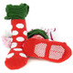 KF Baby Girl Non-Skid Cotton Socks Value Pack [Set of 3 Pairs], 6 - 18 Months