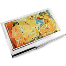 kilofly Business Card Holder - Gold Plated with Mirror, with kilofly Mini Gift-for-You Card