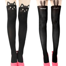 kilofly False Thigh High Pantyhose Value Pack [Set of 2 Pairs]