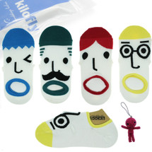 kilofly OMG Funny Face Socks Value Pack [Set of 4 Pairs], with Voodoo Doll