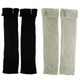 kilofly Leg Warmers Value Pack [Set of 2 Pairs], Solid with Studs