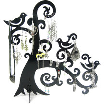 kilofly Jewelry Organizing Display Birds and Bent Tree - Black, with kilofly Refrigerator Magnet