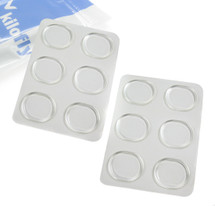kilofly Foot Care Round Silicone Shoe Sticker, Value Pack [Set of 12]