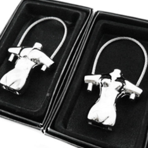 kilofly Keychain Pair - for Lovers - Strawberry & Banana