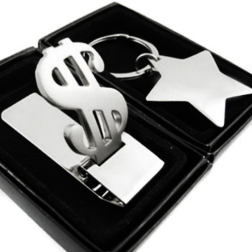 kilofly Keychain & Money Clip Set - Star Gazer Light