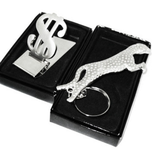 kilofly Keychain & Money Clip Set - Jaguar the Big Cat