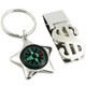 kilofly Keychain & Money Clip Set - with Compass - Northern Star