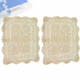 kilofly Handmade Crochet Cotton Lace Table Placemats Doilies Value Pack [Set of 2]