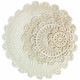 kilofly Handmade Crochet Round Cotton Lace Table Placemats Doilies Assorted Value Pack [Set of 4], Medallion