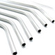 kilofly Reusable Bent Drink Straws Value Pack [Set of 6 + 1 Cleaner], 7.8 inch