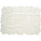 kilofly Butterfly Lace Reversible Table Placemats Doilies Value Pack [Set of 4], White & Beige