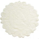 kilofly Butterfly Lace Reversible Table Placemats Doilies Value Pack [Set of 4], White & Beige