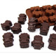 kilofly Non-Stick Silicone Chocolate Mold Tray Pack [Set of 2], Robot & Dinosaur