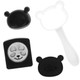 kilofly Bento Rice Ball Mold with Seaweed Nori Punch, Panda + Sushi Shaper Kit