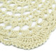 kilofly Crochet Cotton Lace Placemats Doilies 4pc, Oval, Beige, 7 x 14 inch