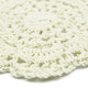 kilofly Small Crochet Cotton Lace Coasters Doilies Pack Set, 4pc, Round, 4 inch
