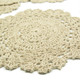 kilofly Crochet Cotton Lace Table Placemats Doilies Value Pack, 4pc, Floral