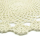 kilofly Crochet Cotton Lace Table Placemats Doilies Pack, 4pc, Garland, 7 inch