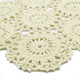 kilofly Crochet Cotton Lace Table Placemats Doilies Pack, 4pc, Blossoms, 10 inch