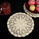 kilofly Crochet Cotton Lace Table Placemats Doilies Value Pack, 4pc, Persia