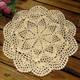 kilofly Crochet Cotton Lace Table Placemats Doilies Value Pack, 4pc, Roma