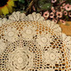 kilofly Crochet Cotton Lace Table Placemats Doilies Value Pack, 4pc, Rosary